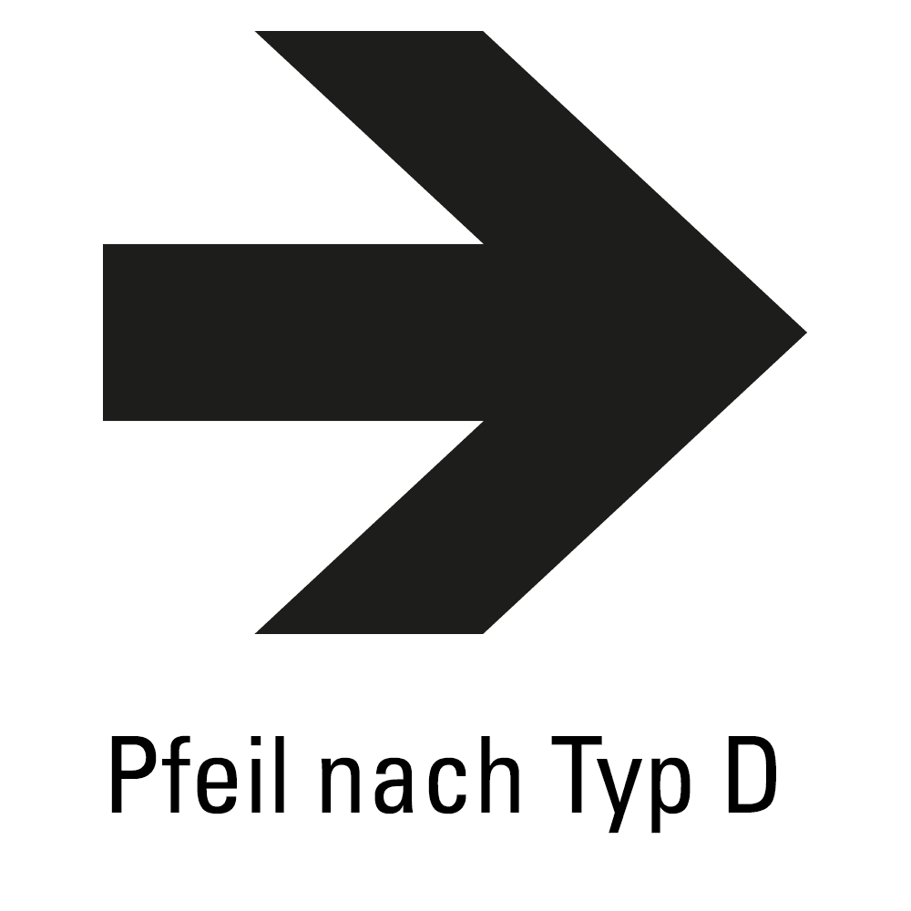 Symbol Pfeil Typ D
